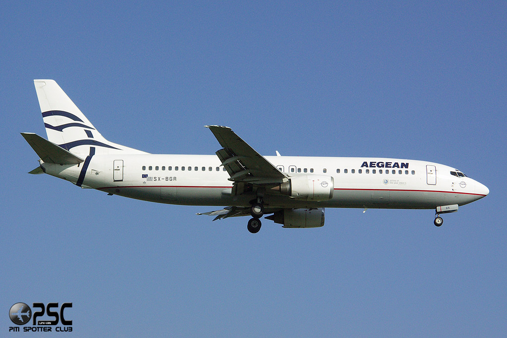 SX-BGR B737-408 25063/2032 Aegean Airlines