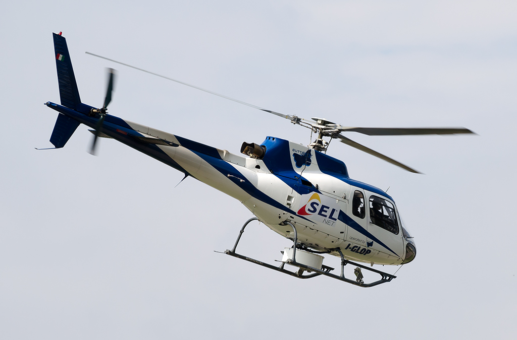 I-GLOP - Aérospatiale AS 350BA Ecureuil - Butterfly Helicopters @ Aeroporto di Bolzano © Piti Spotter Club Verona