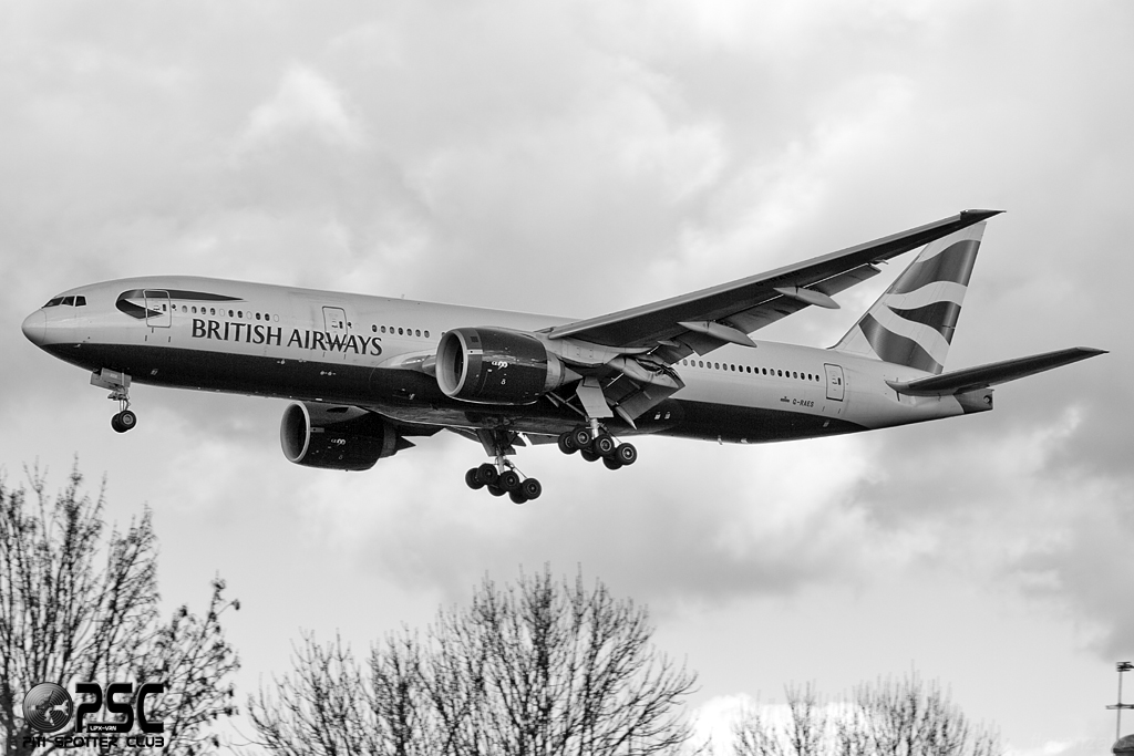 G-RAES B777-236ER 27491/76 British Airways @ London Heathrow Airport 07.02.2014 © Piti Spotter Club Verona