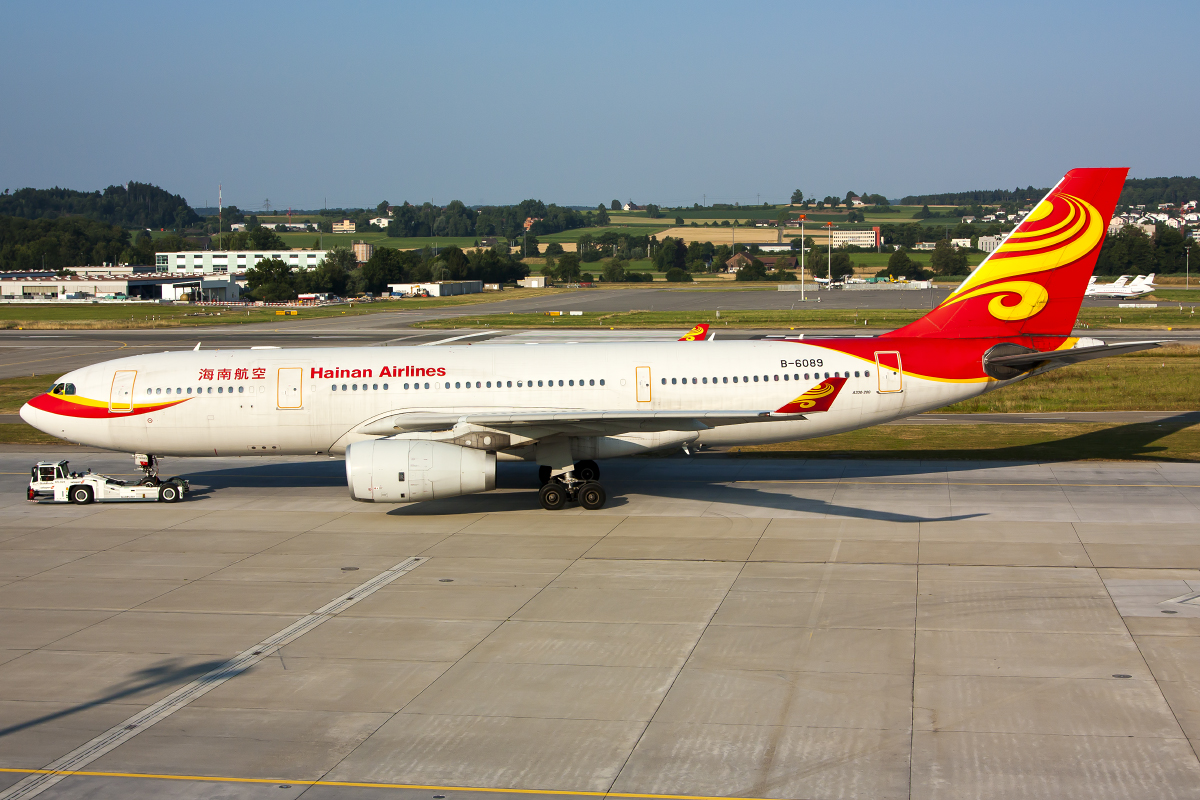 B-6089 A330-243 919 Hainan Airlines @ Zurich Airport 20.07.2013 © Piti Spotter Club Verona