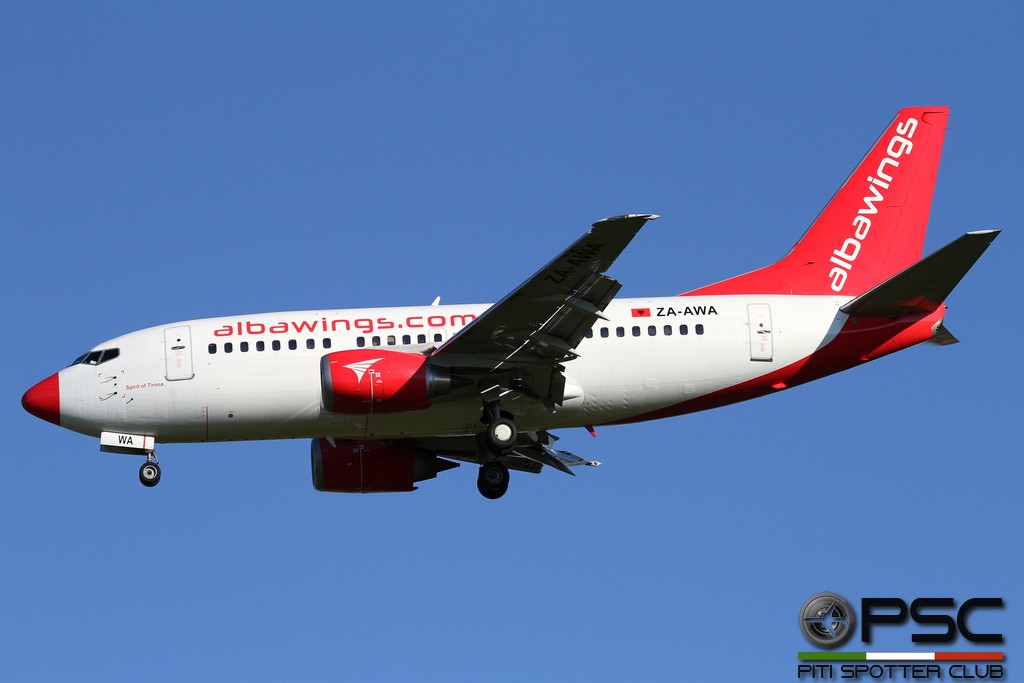 ZA-AWA B737-5K5 24927/1968 Albawings @ Aeroporto di Verona - 15/08/2016 © Piti Spotter Club Verona
