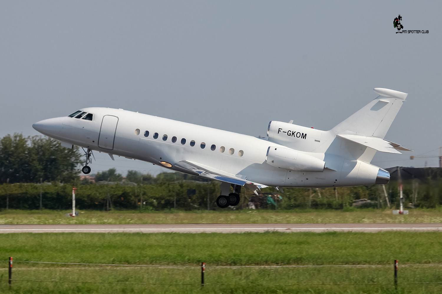 F-GKOM Falcon 900B 130 Dassault Aviation @ Aeroporto di Verona - 27/08/2016 © Piti Spotter Club Verona