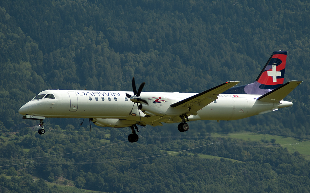 HB-IZX Saab 2000 2000-041 Darwin Airline @ Aeroporto di Bolzano © Piti Spotter Club Verona