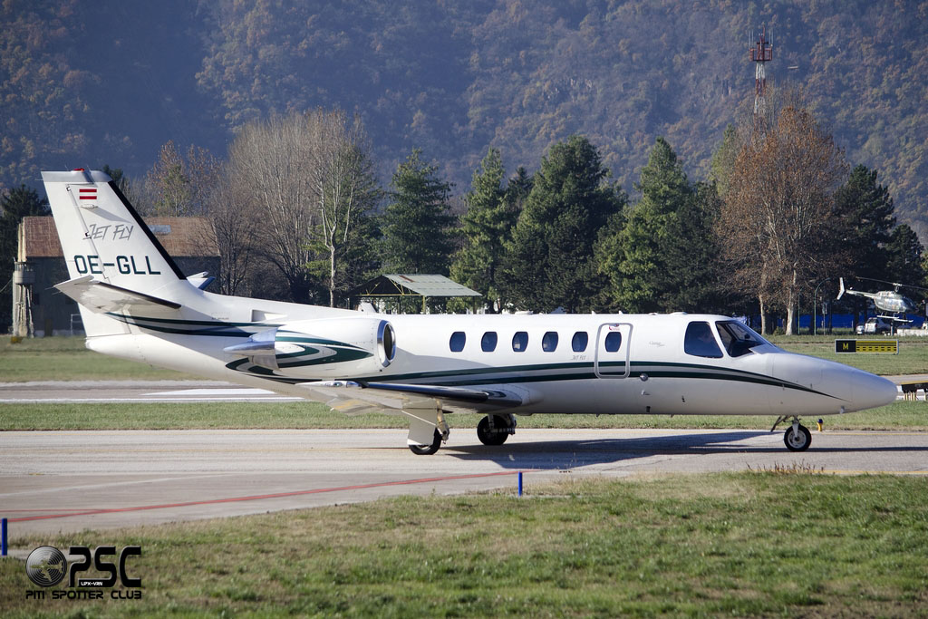 OE-GLL Ce550 Bravo 550-1069 Jet Fly @ Aeroporto di Bolzano © Piti Spotter Club Verona