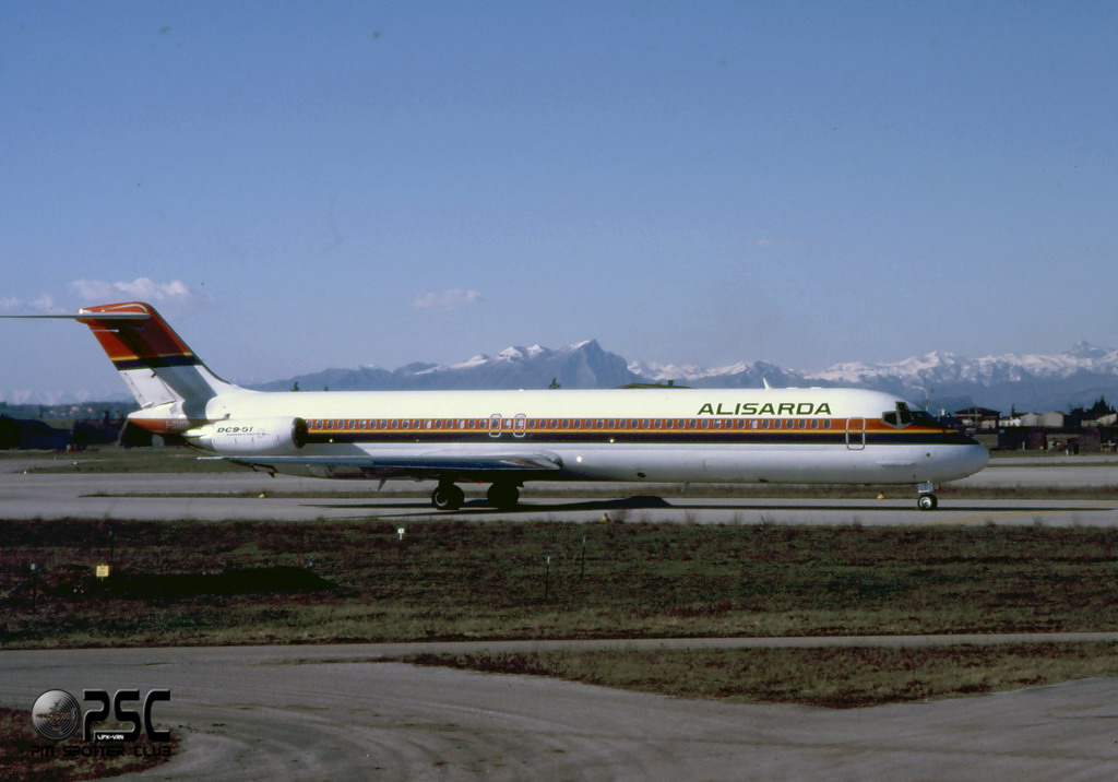 I-SMEI  DC-9-51  47714/824  Alisarda - Linee Aeree della Sardegna   @ Aeroporto di Verona © Piti Spotter Club Verona 