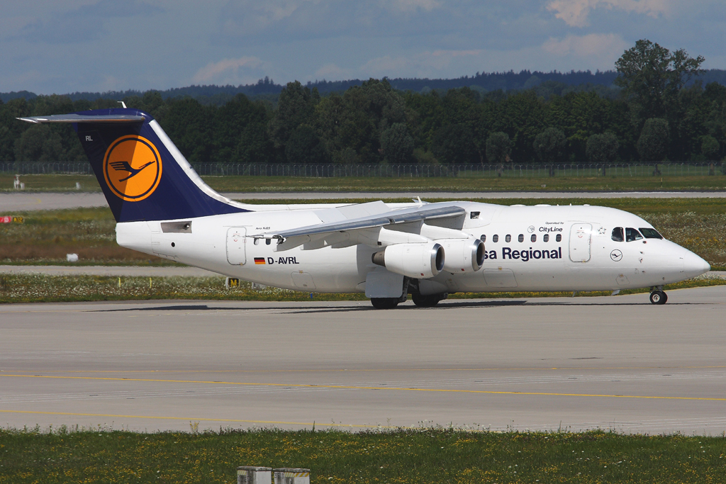 D-AVRL BAe146-RJ85 E2285 Lufthansa CityLine @ Munich Airport 05.2009  © Piti Spotter Club Verona