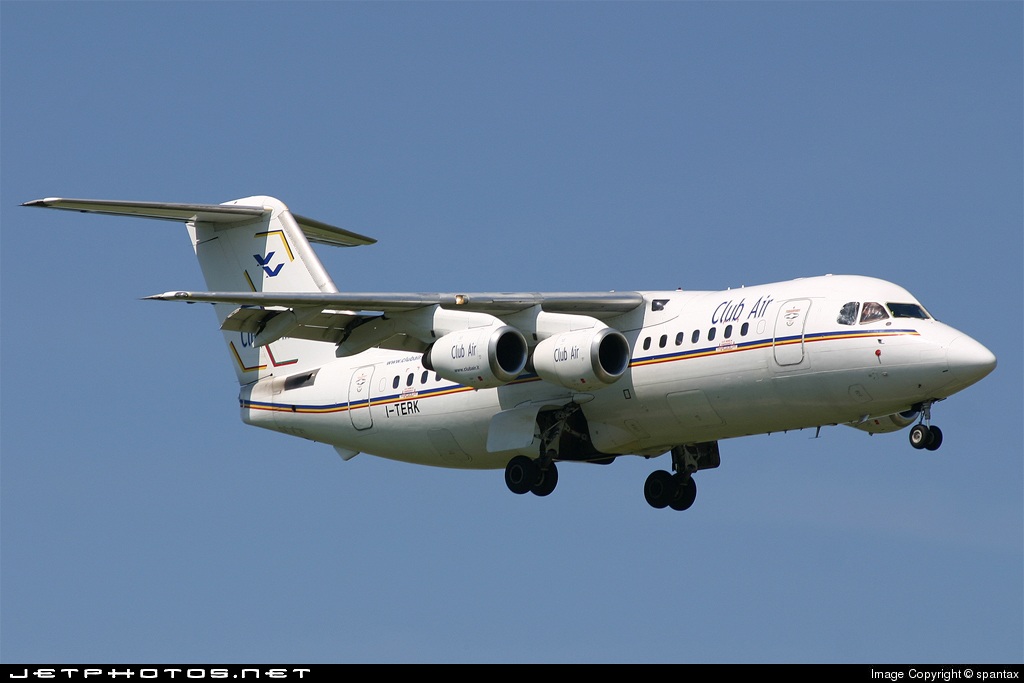 I-TERK BAe 146-200 066 E2066 ALF502R-5  Club Air 1986 @ Verona Villafranca © Piti Spotter Club Verona