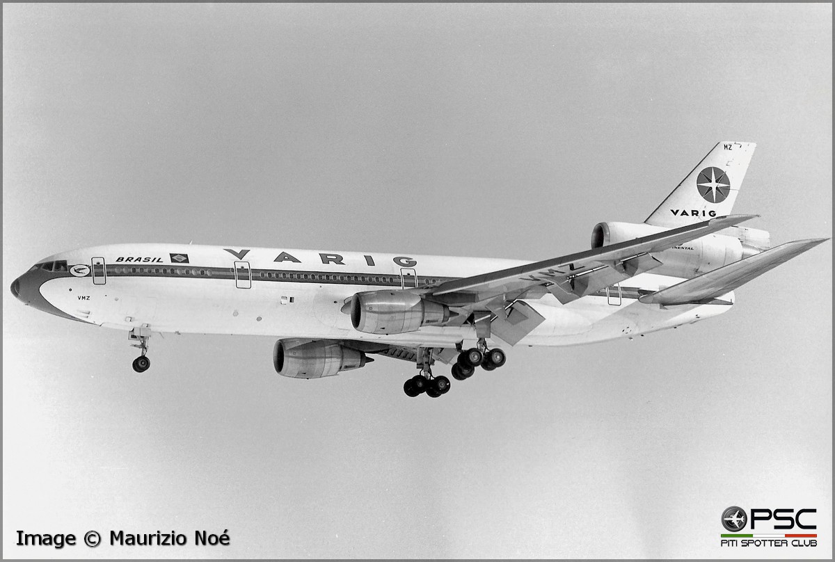 PP-VMT Douglas DC-10-30 46999 289 CF6-50C2  VARIG 1979 © collezione Maurizio Noè p.g.c. - Piti Spotter Club Verona