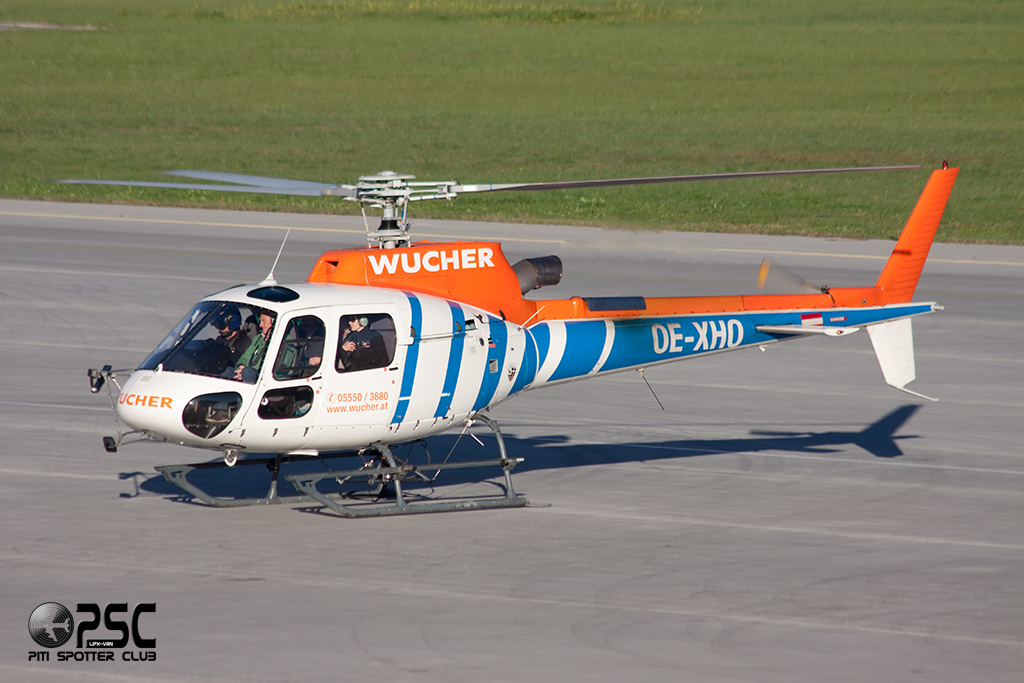 OE-XHO Eurocopter AS350B3 Ecureuil Serial 3549 @ Innsbruck Airport 26.10.2013 © Piti Spotter Club Verona