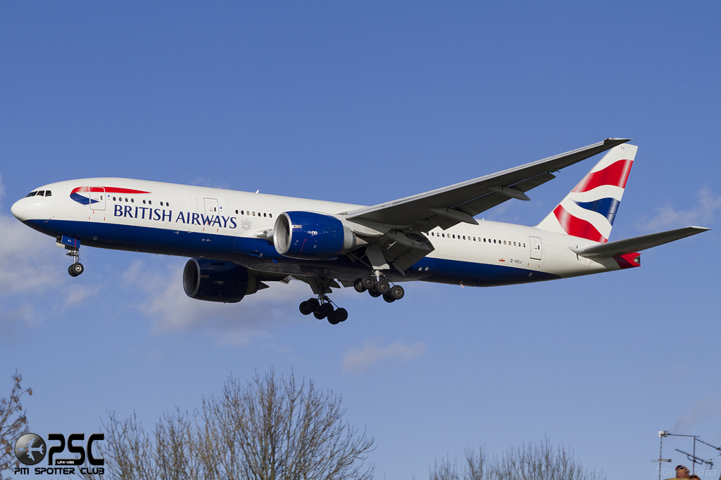 G-VIIJ B777-236ER 27492/111 British Airways @ London Heathrow Airport 07.02.2014 © Piti Spotter Club Verona