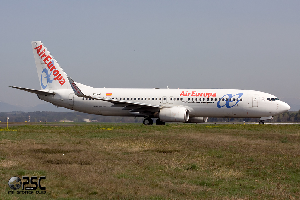 EC-III B737-86Q 30284/1233 Air Europa @ Milano Malpensa Airport 06.04.2014 © Piti Spotter Club Verona