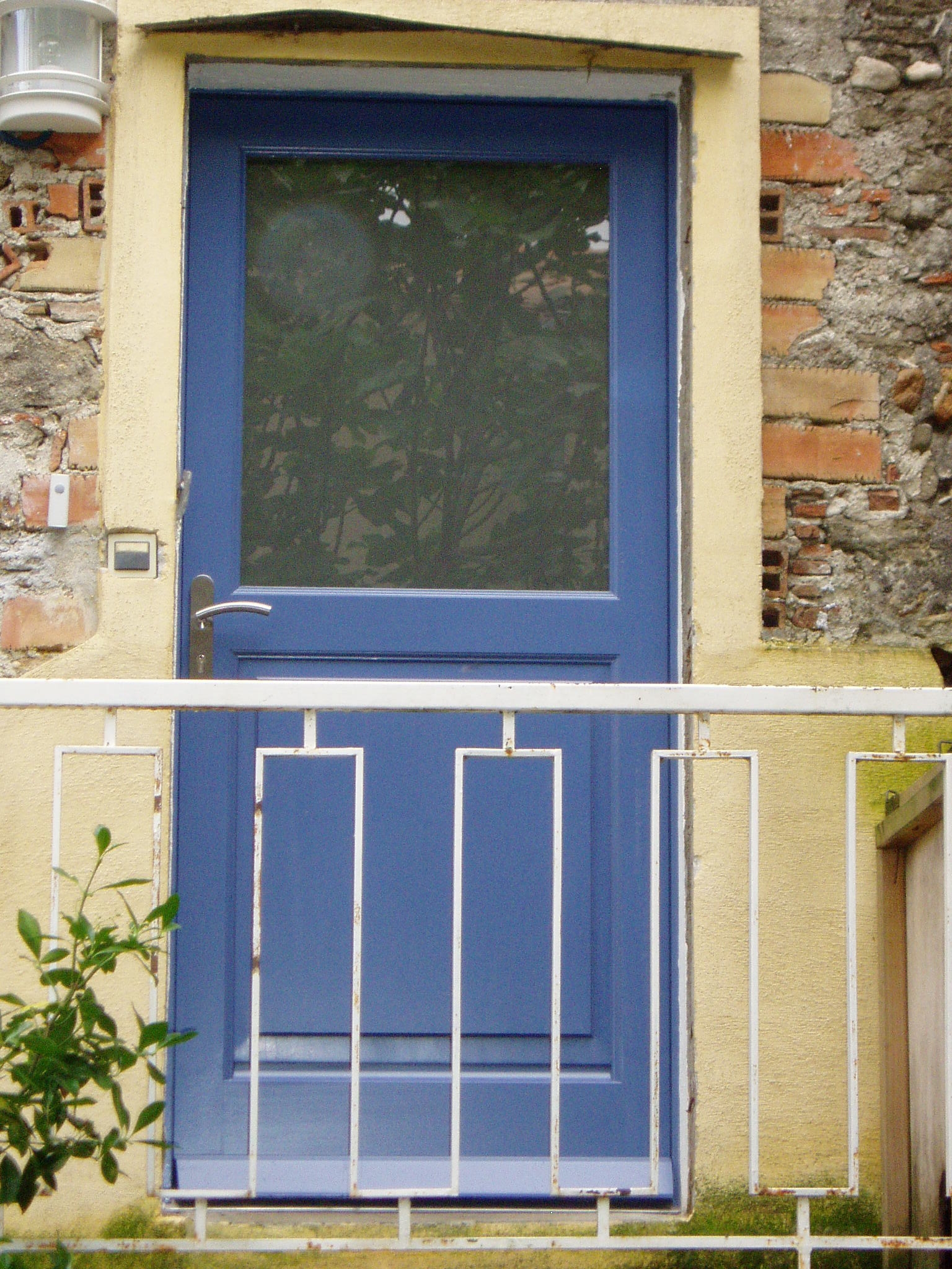 Porte extérieure en bois exotique