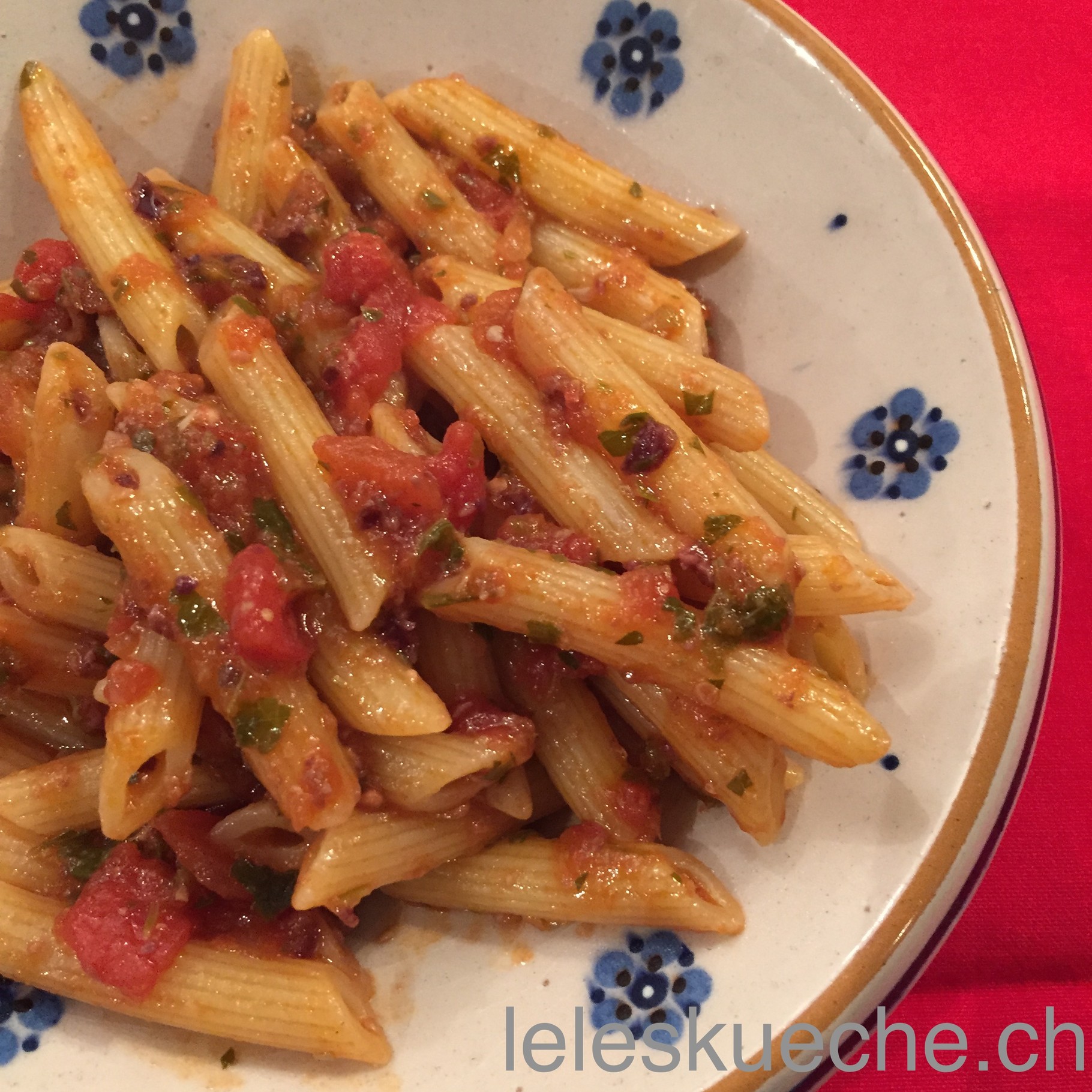 Penne mit Kapern und Oliven - leleskueches Webseite!