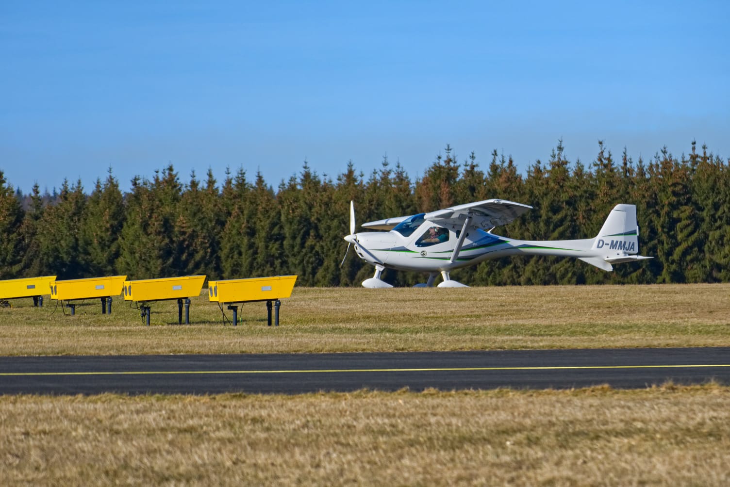 Martin 1. Soloflug - Landung