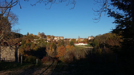 Vue du village d'accons (à proximité du Gîte de Monteliet)