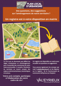 PLUI : Registre de concertation à disposition