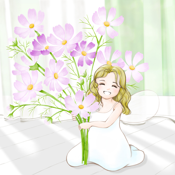 妖精絵師ともりーな　photoshop, 色鉛筆