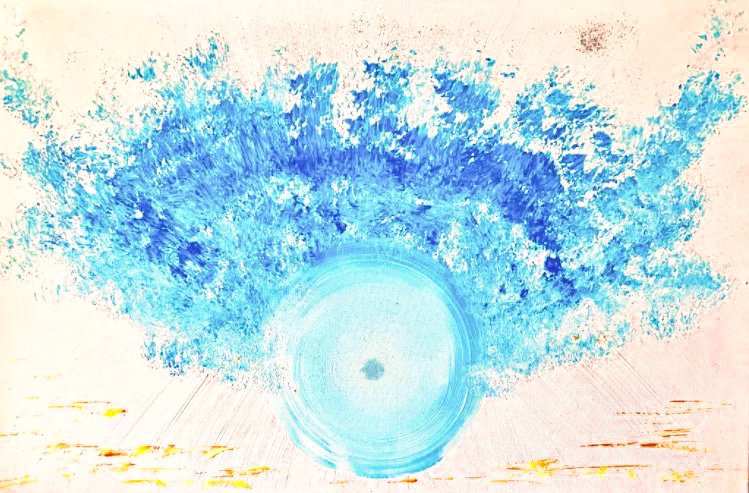 "Kai's Traum"  60 x 90cm  Acrylmix auf Leinwand, sold