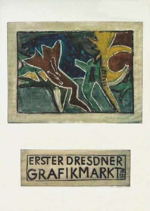 1. Dresdner Graphikmarkt Plakat - Veit Hofmann