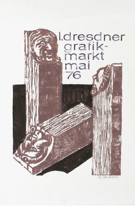 1. Dresdner Graphikmarkt Plakat Plakat - Jürgen Seidel