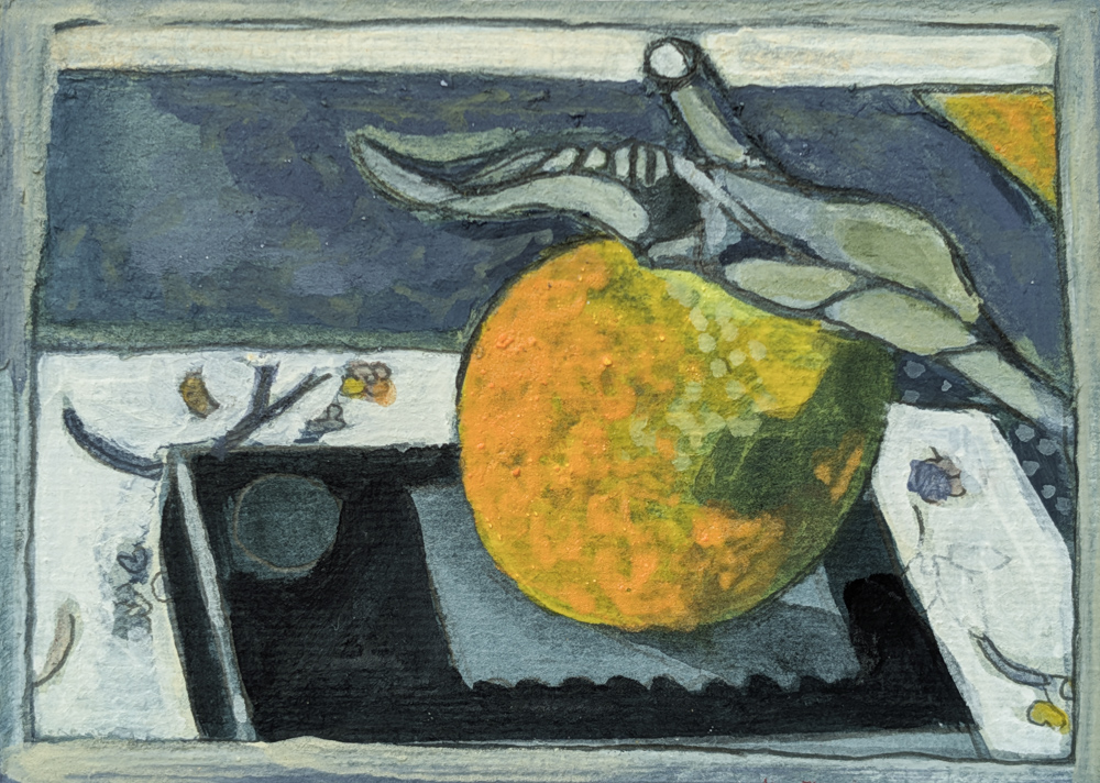 Mirjam Moritz, Wärmespender, 2025, Bleistift und Tempera