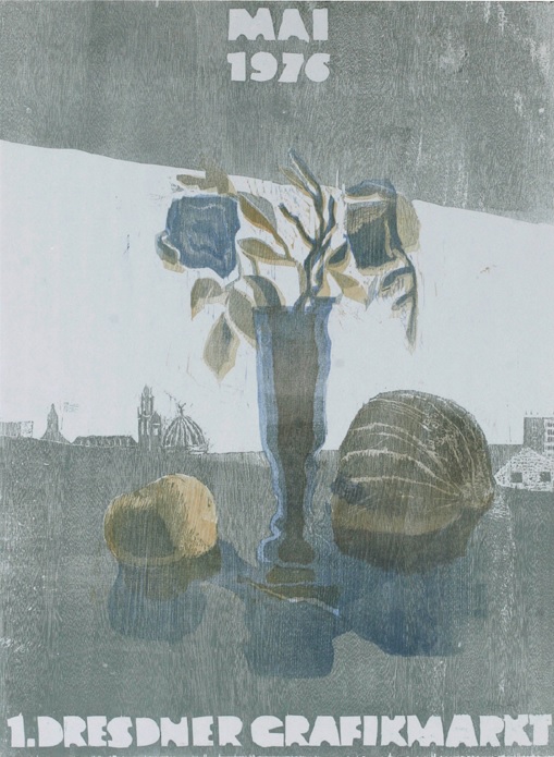 1. Dresdner Graphikmarkt Plakat - Werner Wittig