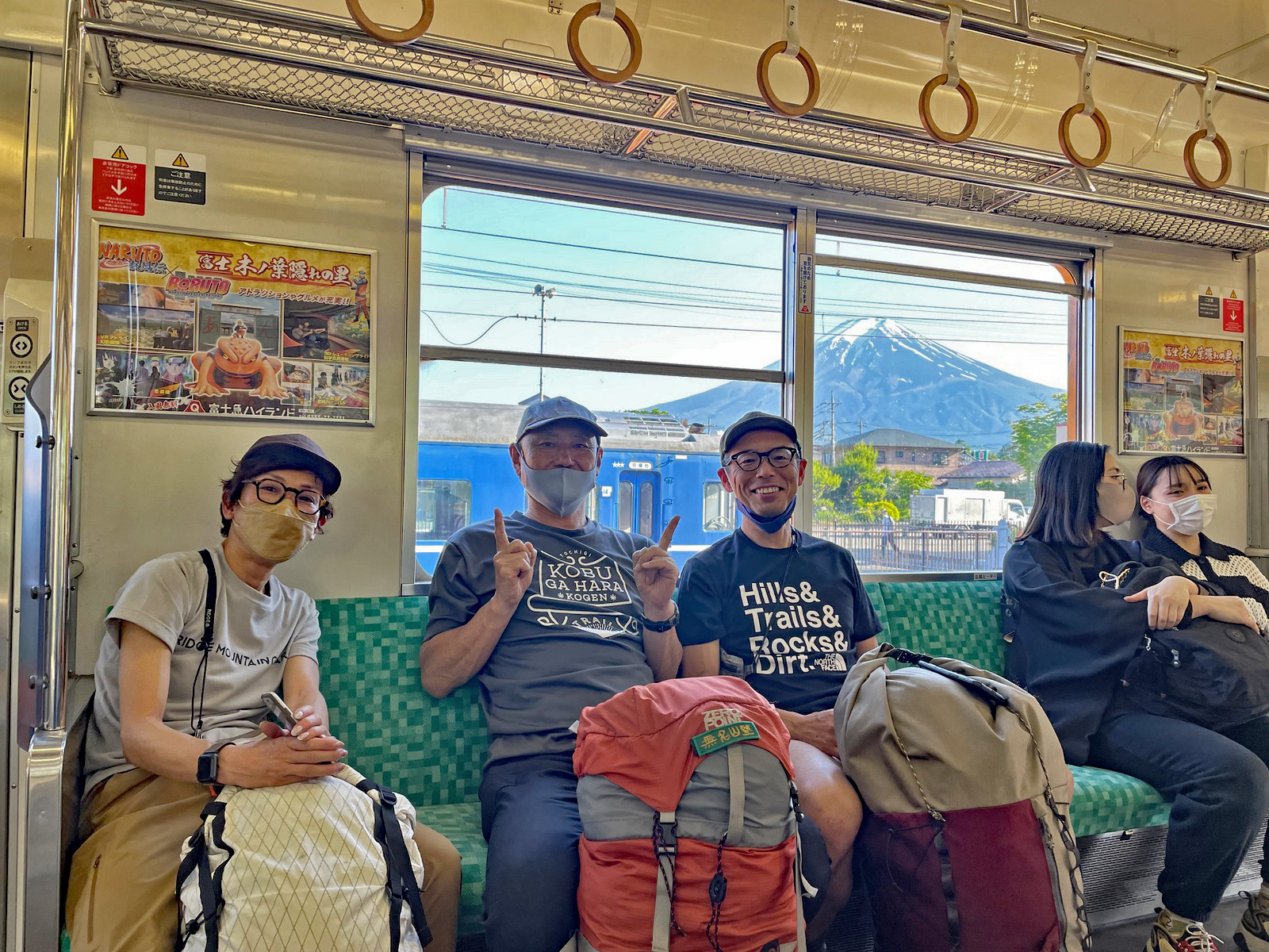 帰りの電車からも富士山が、2日間お疲れ様でした。