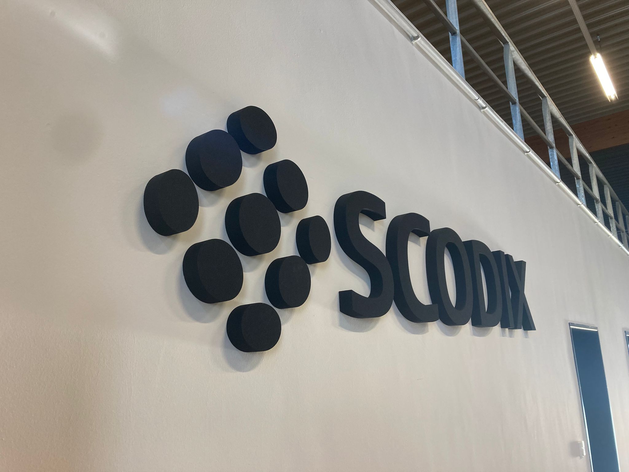 5cm Styrodur (XPS) 3D-Logo RAL9005 matt lackiert.