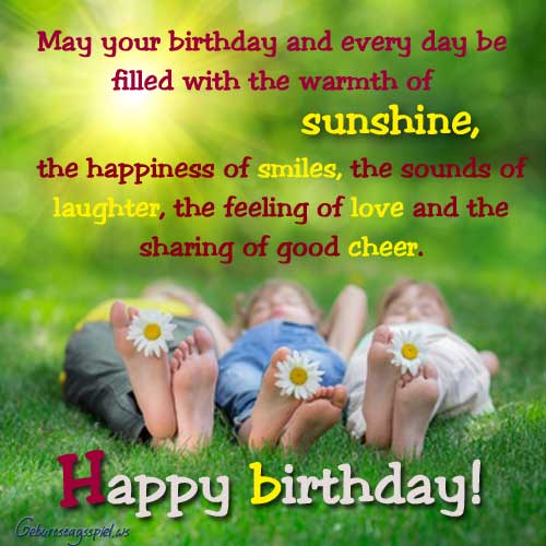 Englische Geburtstagswünsche HAPPY BIRTHDAY ️