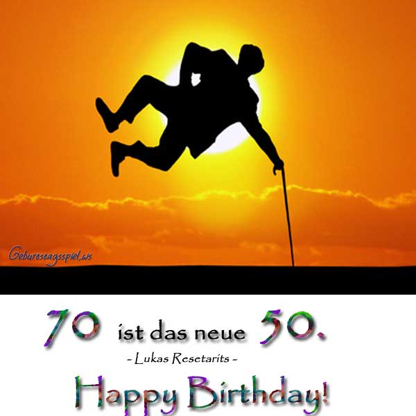 70. GEBURTSTAG Sprüche & Wünsche ️