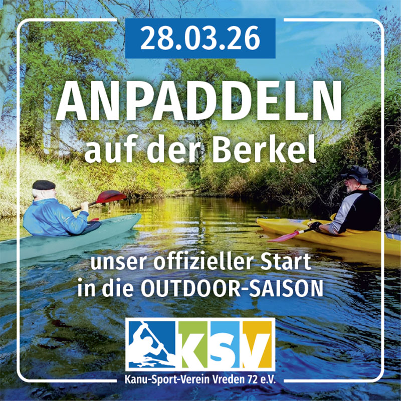 ANPADDELN auf der Berkel