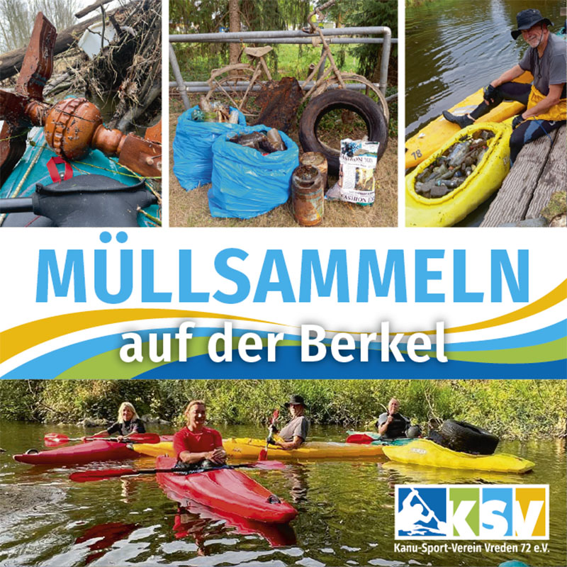 MÜLLSAMMELAKTION auf der Berkel