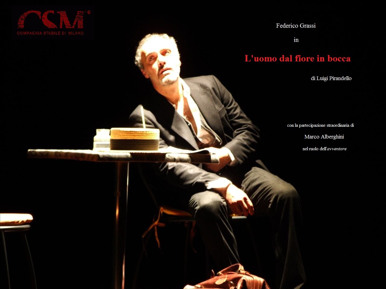 L'uomo dal fiore in bocca Un teatro per il pubblico, un teatro verso il pubblico L'uomo dal fiore in bocca Un teatro per il pubblico, un teatro verso il pubblico