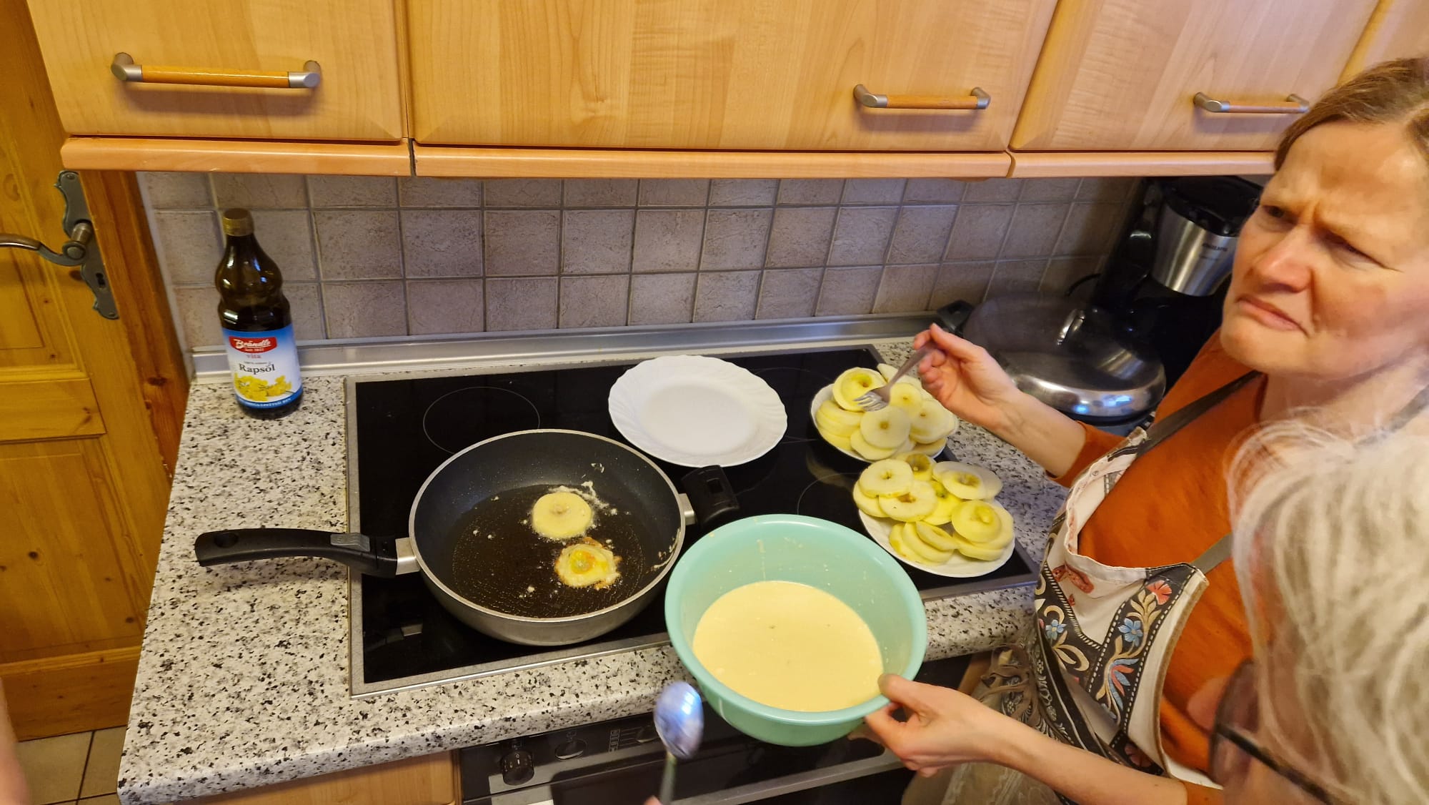 Danach ausbacken in der Pfanne