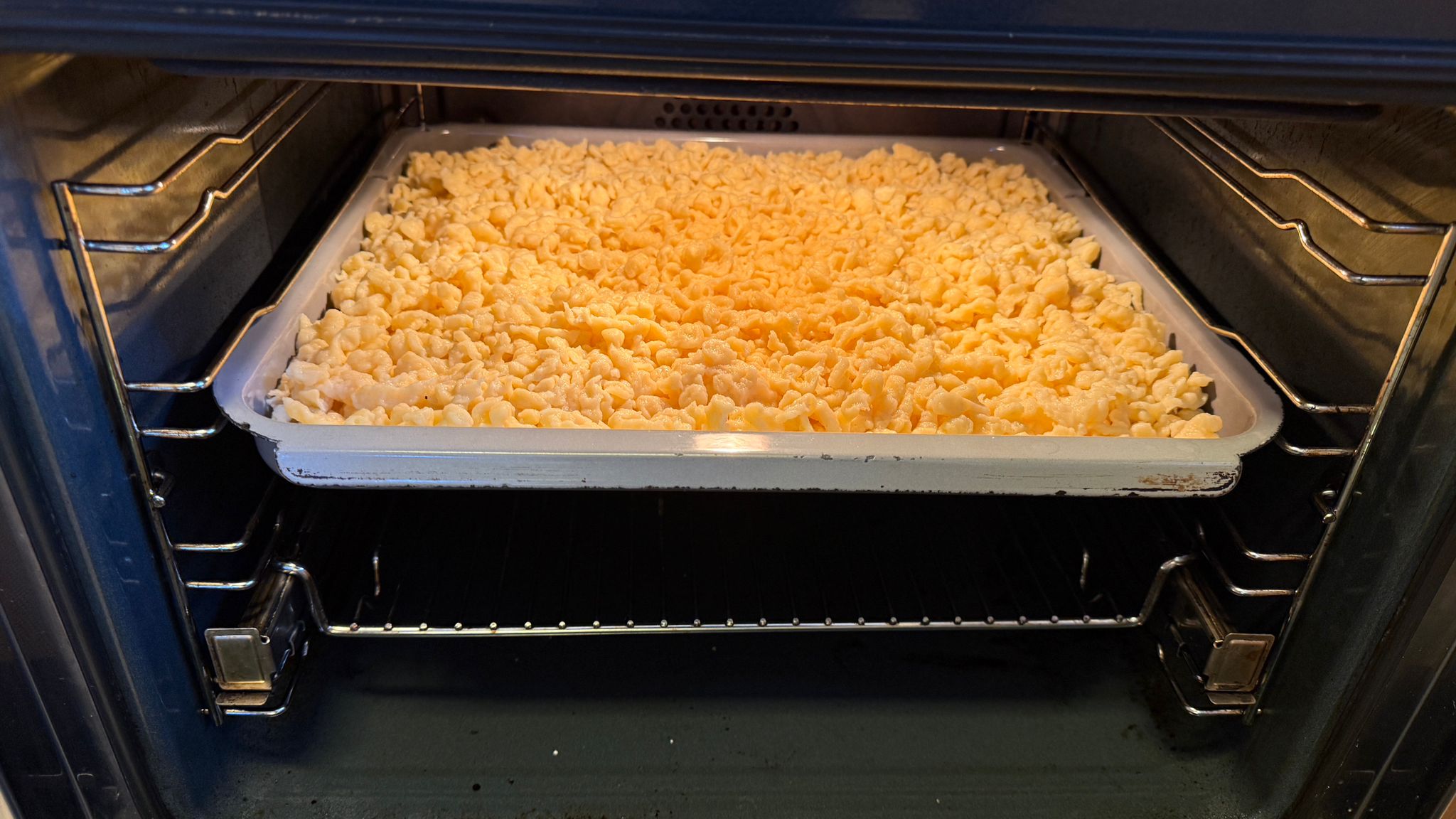 Im Ofen kommt noch Käse dazu