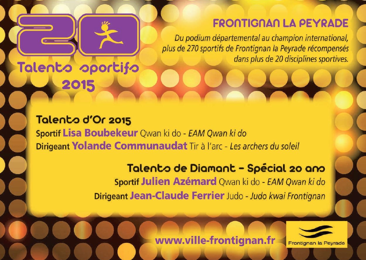 06 Décembre 2015 (Midi Libre): Talent de Diamant - Jean-Claude Ferrier