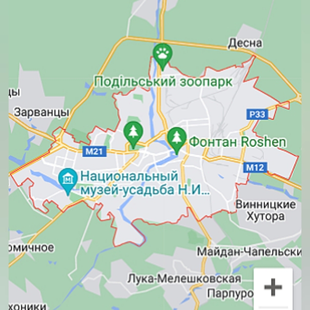 Черта города Винница
