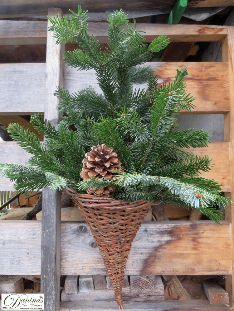 Weihnachtsdeko aussen selber machen - Daninas-Kunst-Werkstatt