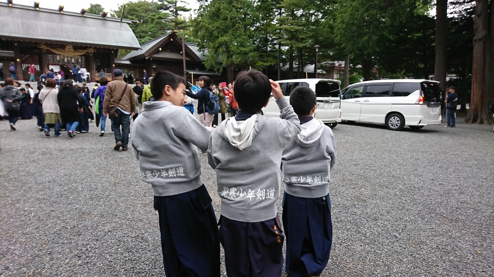 剣士たち北海道神宮奉納試合