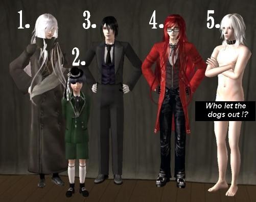 Kuroshitsuji Sims availible as Download 8D go get them!