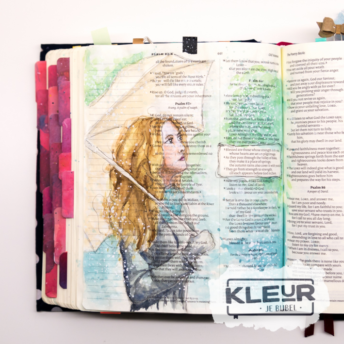 Voorbeeld biblejournaling Psalm 84