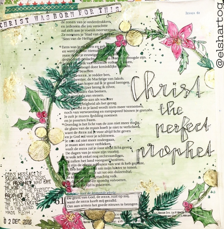 Biblejournaling voorbeeld Jesaja 61:1