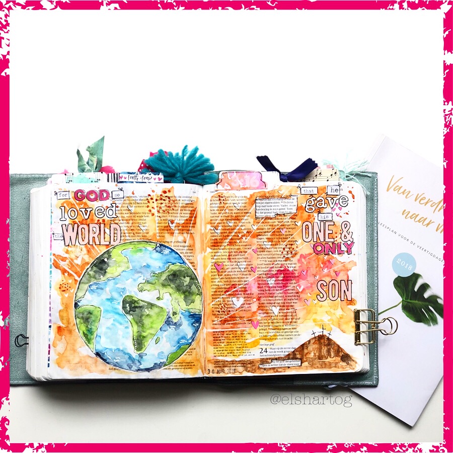 voorbeeld biblejournaling bijbeljournaling, biblejournaling