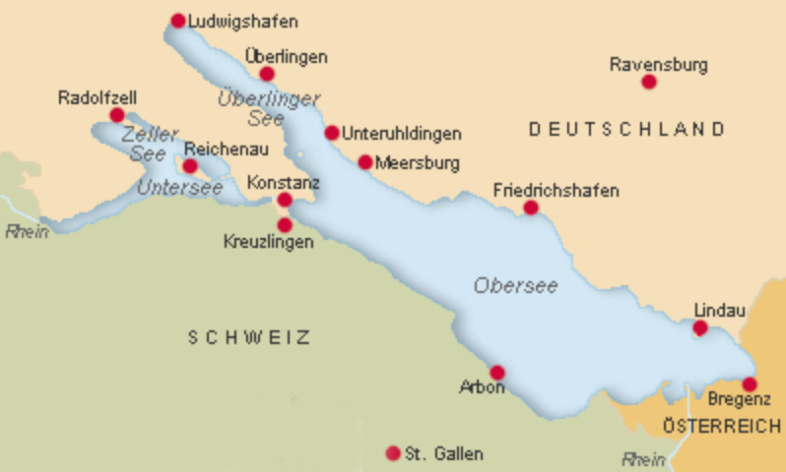 Urlaubsregion Bodensee - Günter Hellwig - Reiseberichte - Rundreisen
