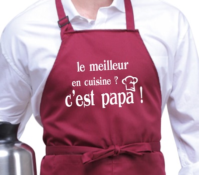 Tablier Papa Fêtard cadeau humour drôle fête des pères par FAPROD