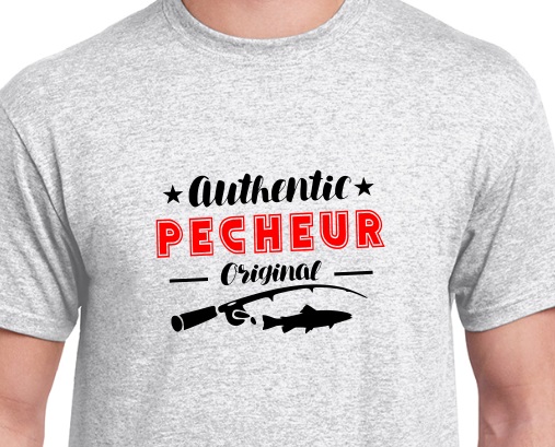 tshirt pêcheur humoristique