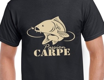 tee shirt carpiste pêche de la carpe - le tee-shirt du pêcheur
