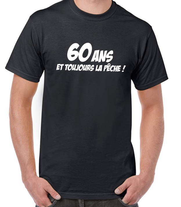 Tee shirt anniversaire homme 60 ans personnalisé