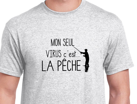 tee-shirt pêcheur drole