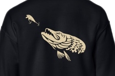 Sweat à capuche pêche personnalisable sur vos traces - kaki